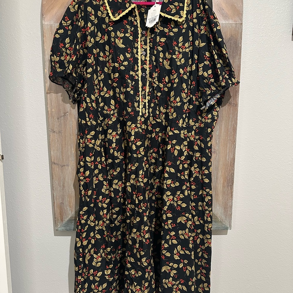 IvyCity Sophia Dress In Holly Berry 34W BNWT - Picture 2 of 5